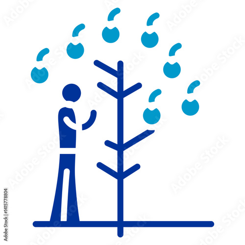 Apple Picking Vector Icon