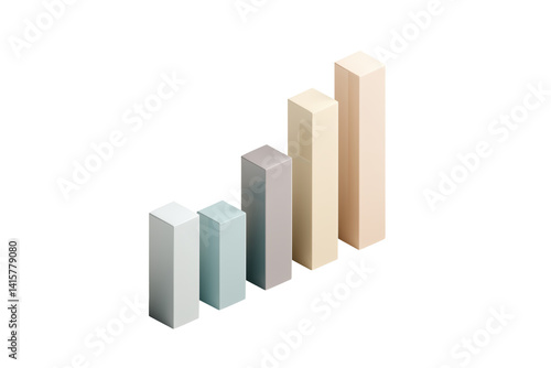 Free Download 3D Balkendiagramm in Pastellfarben steigend PNG mit transparentem Hintergrund

 - GFXLoad
