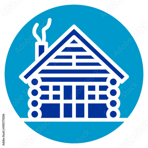 Rustic Cabin Vector Icon