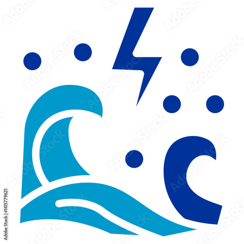 Flash Flood Vector Icon