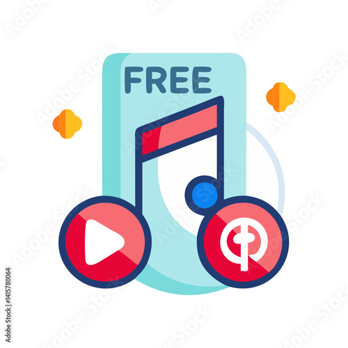 Icon for Royalty-Free Music Licensing
