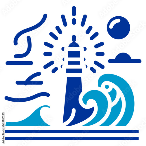 Storm Surge Vector Icon
