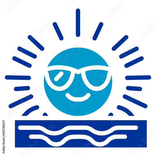 Summer Solstice Vector Icon