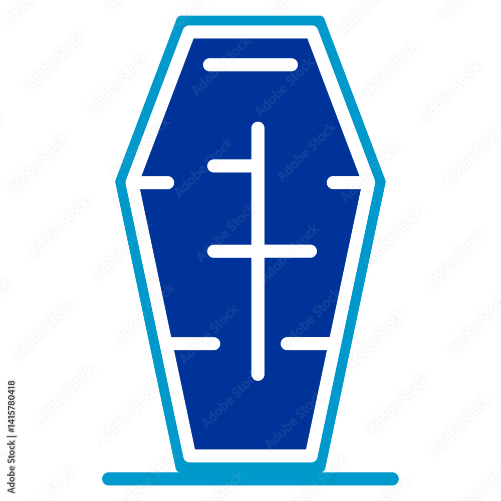 Obraz premium Coffin Stand Vector Icon