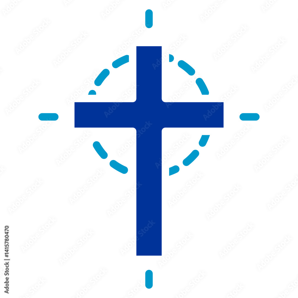 Obraz premium Cross Vector Icon
