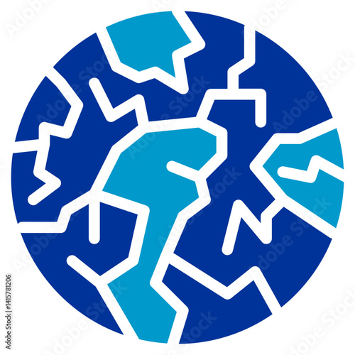 Cracked Earth Vector Icon