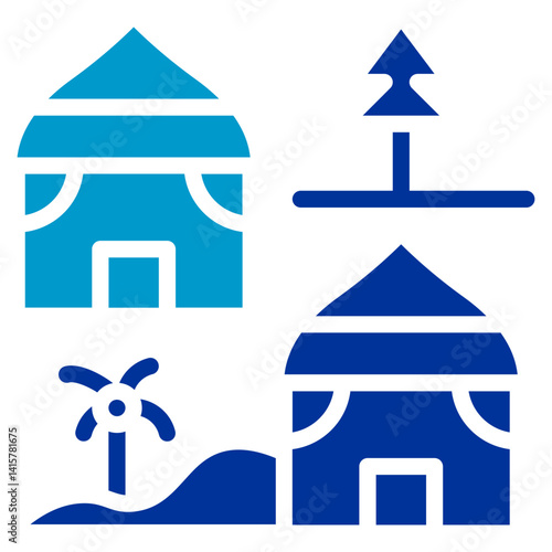 Nomad Village Vector Icon