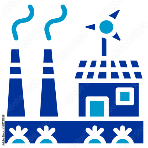 Bio Energy Farm Vector Icon