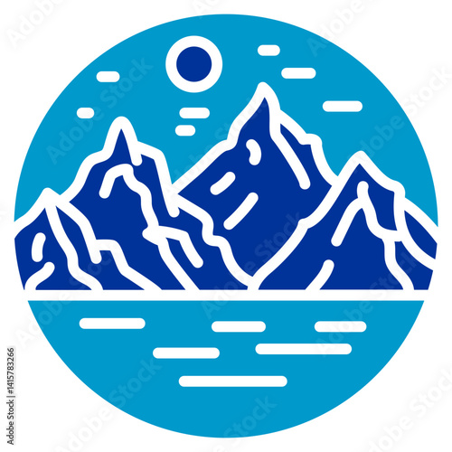 Rocky Highlands Vector Icon