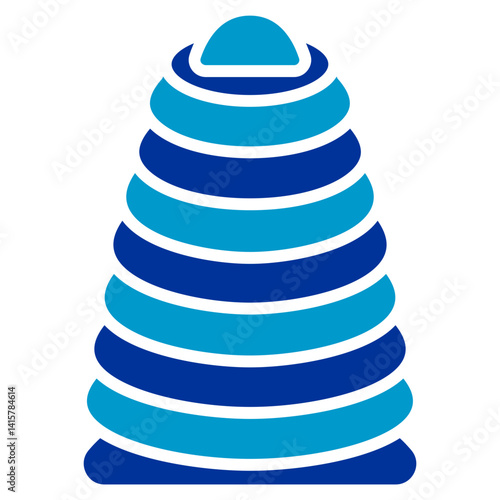 Rainbow Stacker Vector Icon