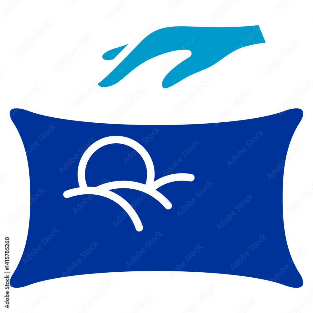 Obraz premium Feeding Pillow Vector Icon