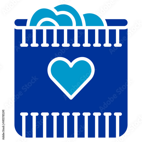 Cuddle Blanket Vector Icon