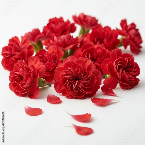 bouquet of red carnations