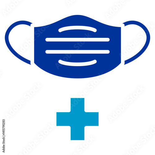 Surgical Mask Vector Icon