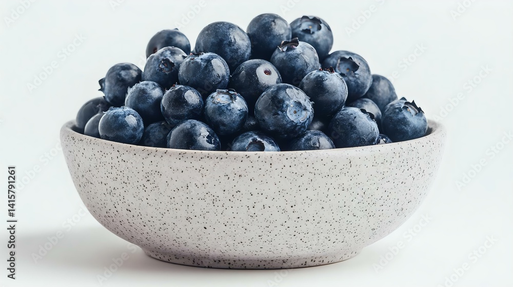 Fresh, ripe blueberries piled in a speckled bowl, ideal for healthy eating, desserts, and smoothies. Perfect for food photography enthusiasts. Fresh, ripe blueberries piled in a speckled bowl, ideal for healthy eating, desserts, and smoothies. Perfect for food photography enthusiasts.