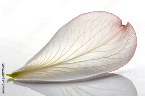 Close-up of White Flower Petal photo
