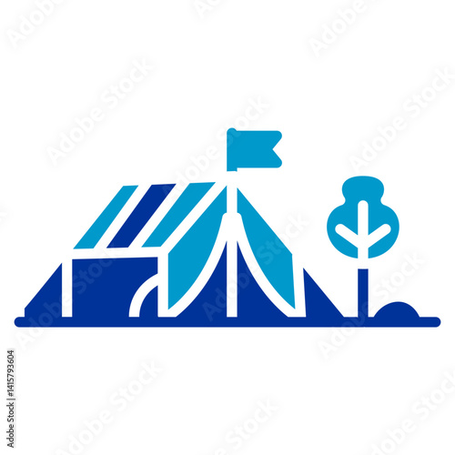 Campground Marker Vector Icon