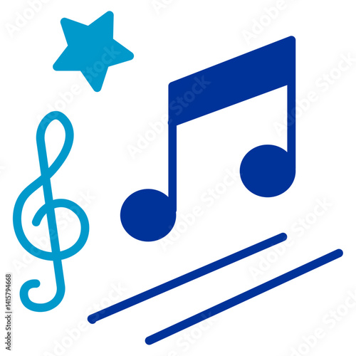 Background Music Vector Icon