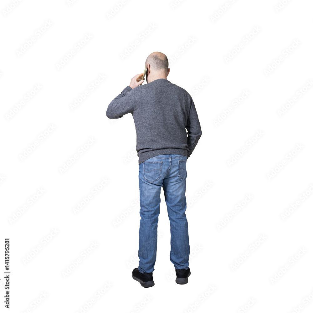 a man with a cell phone in his hand