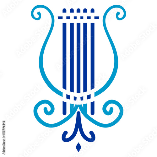 Lyre Vector Icon