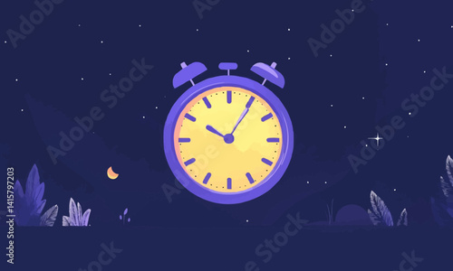 Develop an illustration of a clock ticking, symbolizing the passing of time during an exam and the pressure of time constraints. Vector flat minimalistic isolated illustration
