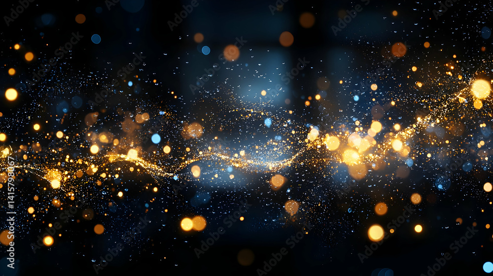 Obraz premium Abstract Glowing Sparkles Background