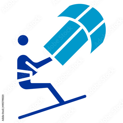 Kitesurf Vector Icon