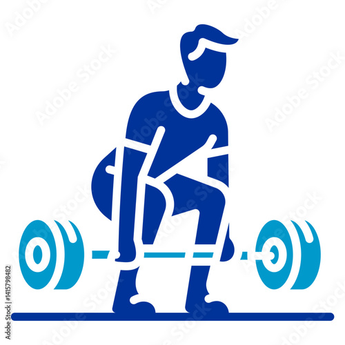 Deadlift Vector Icon