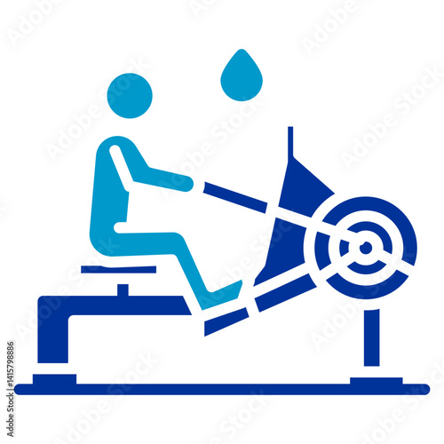 Rowing Machine Vector Icon