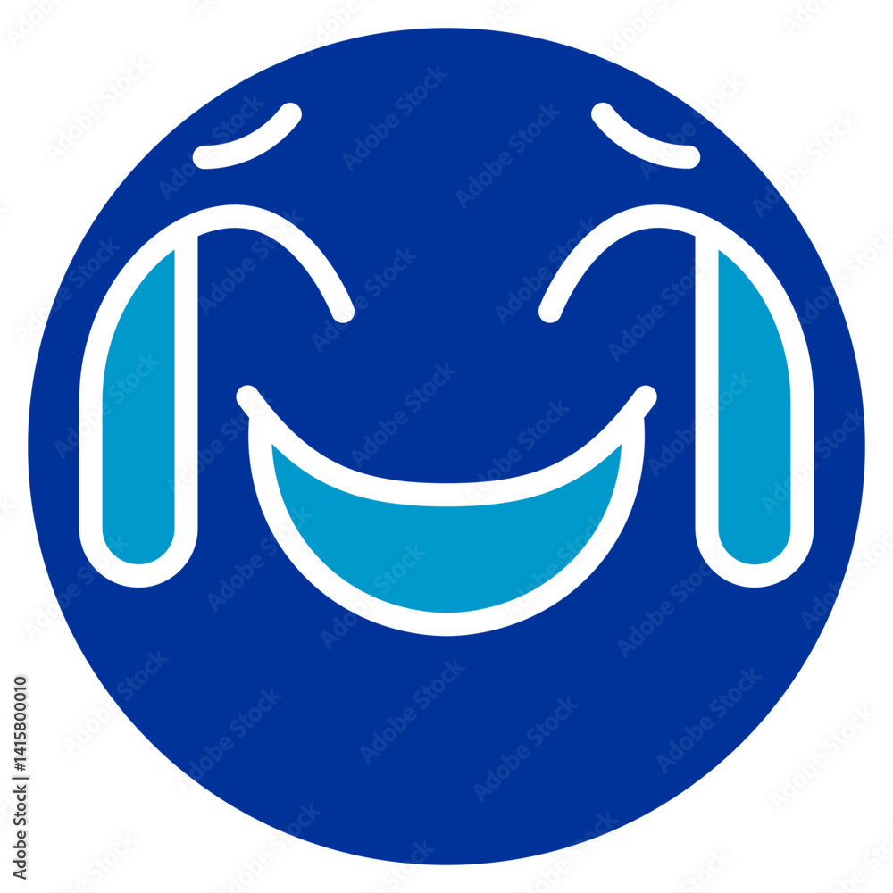 Face with Tears of Joy Vector Icon