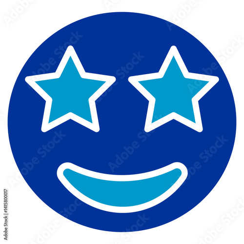 Star Struck Vector Icon