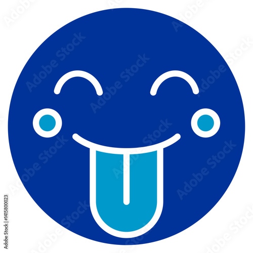 Face with Tongue Vector Icon