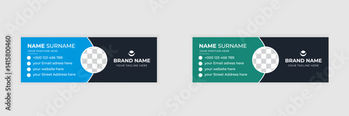 email signature layout