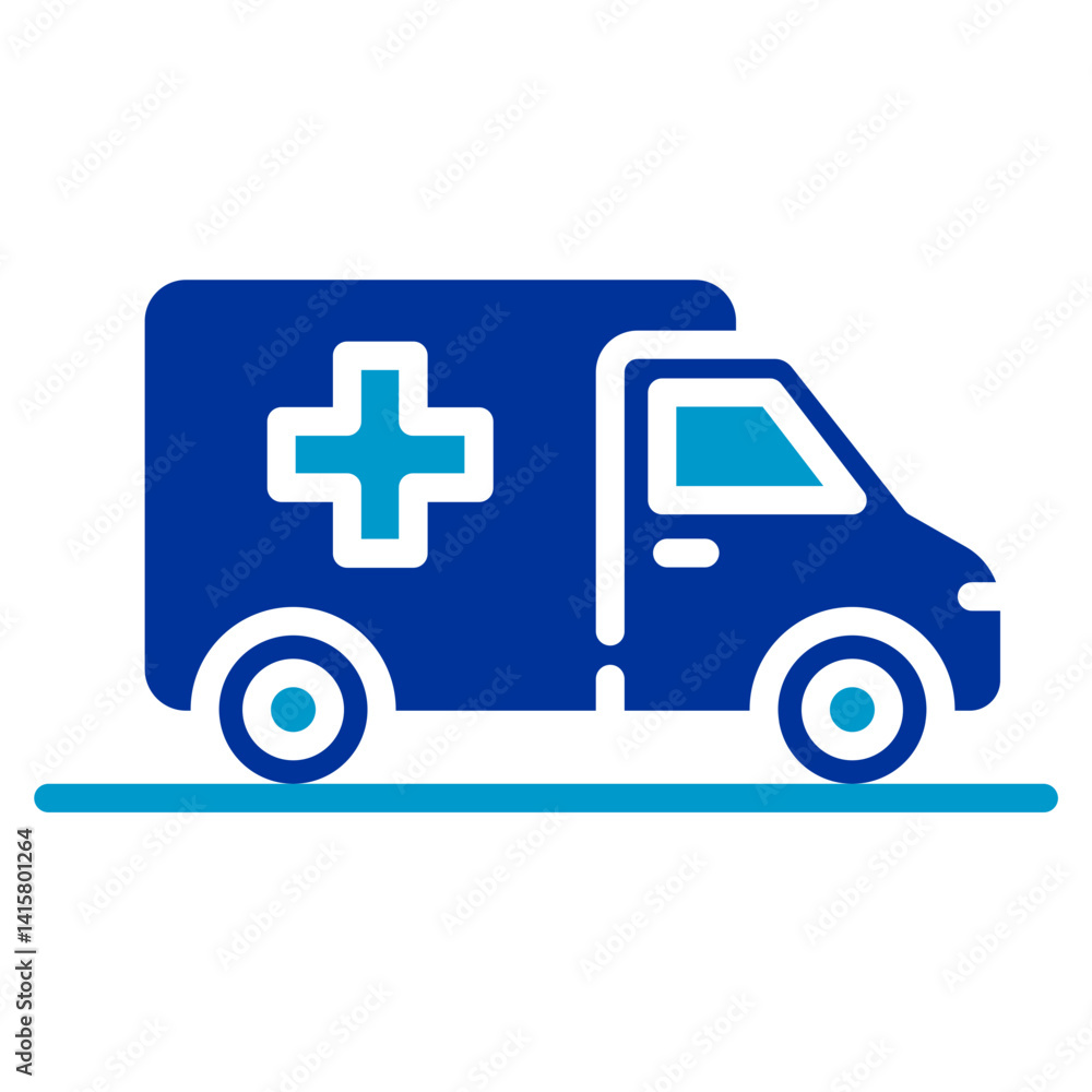 Medical Car Vector Icon Medical Car Vector Icon