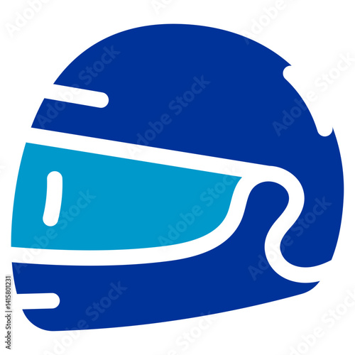 Helmet Visor Vector Icon