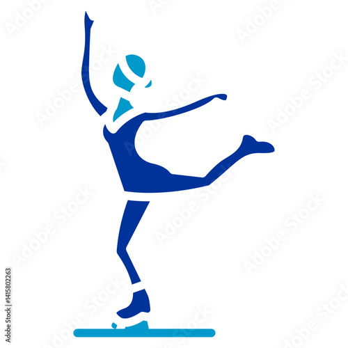 Figure Skating Vector Icon