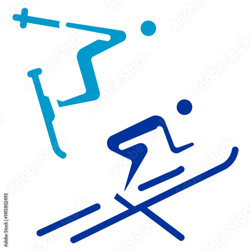 Foto Nordic Combined Vector Icon