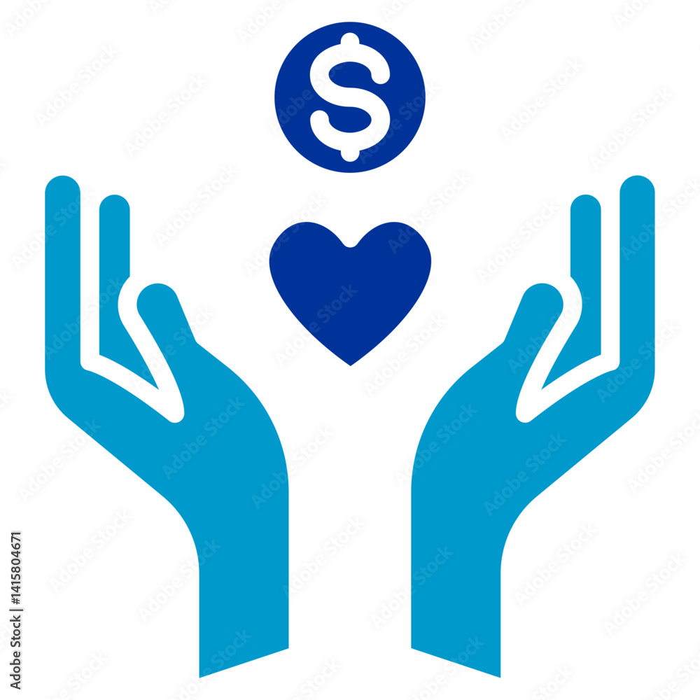 Charity Vector Icon Charity Vector Icon