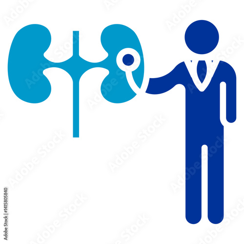 Kidney Checkup Vector Icon