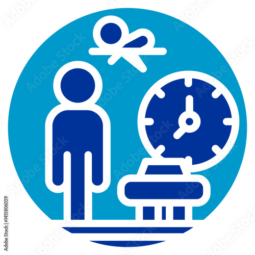 Estimated Time of Arrival Vector Icon