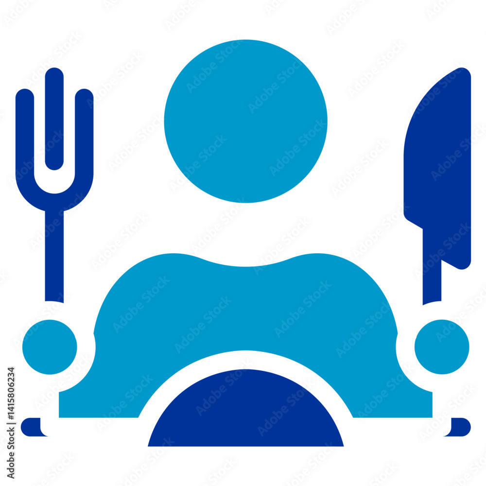 Meal for Two Vector Icon Meal for Two Vector Icon