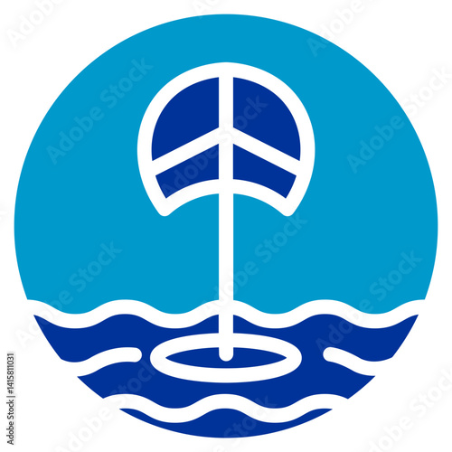 Kiteboard Vector Icon