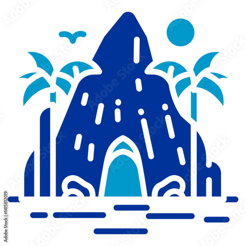 Beach Cave Icon