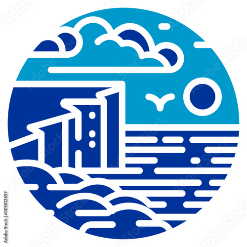 Sea Cliff Icon