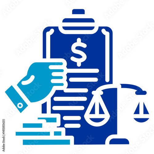 Corruption Audit Vector Icon