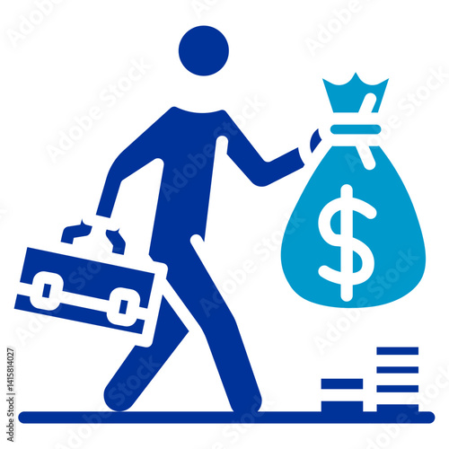 Tax Evasion Vector Icon