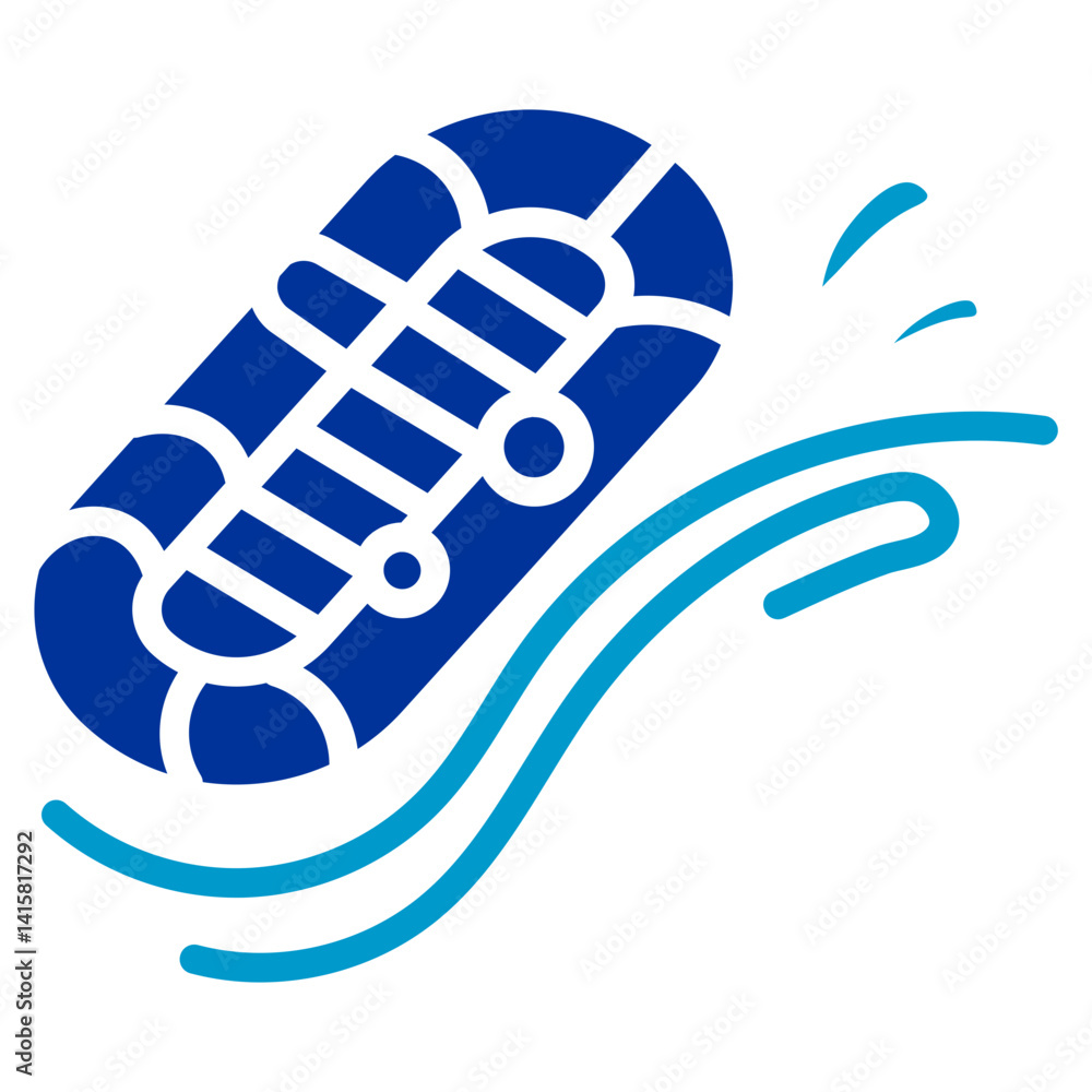 Raft Slide Vector Icon Raft Slide Vector Icon