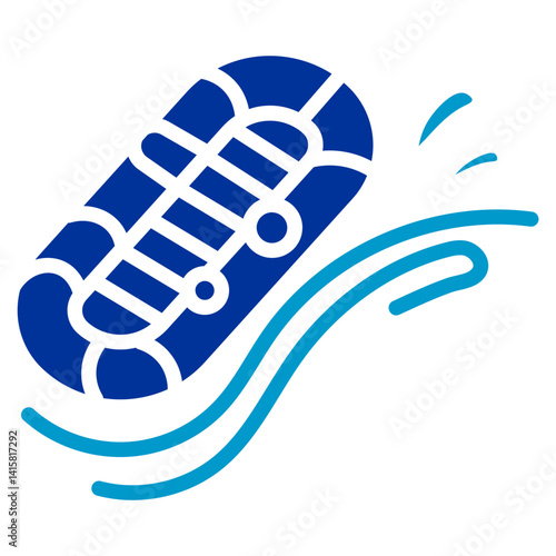 Raft Slide Vector Icon