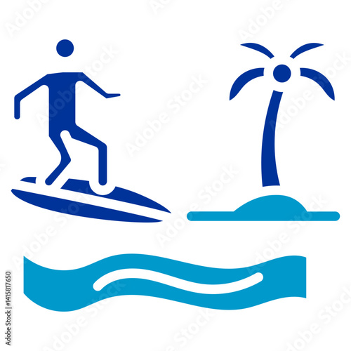 Surf Simulator Vector Icon