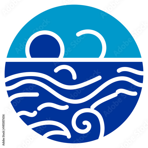 Tidal Pool Vector Icon